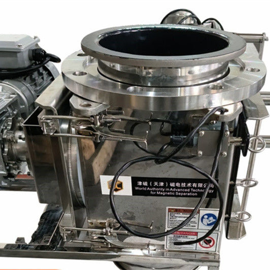 Enerji tasarrufu Rotary Magnetic Separator 24/7 Operasyon Düşük Bakım Demir Separator Makine